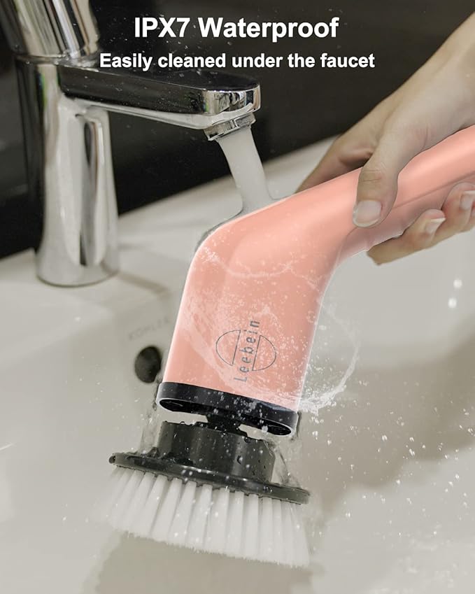 Leebein Electric Spin Scrubber, Cordless Powerful Scrub Brush