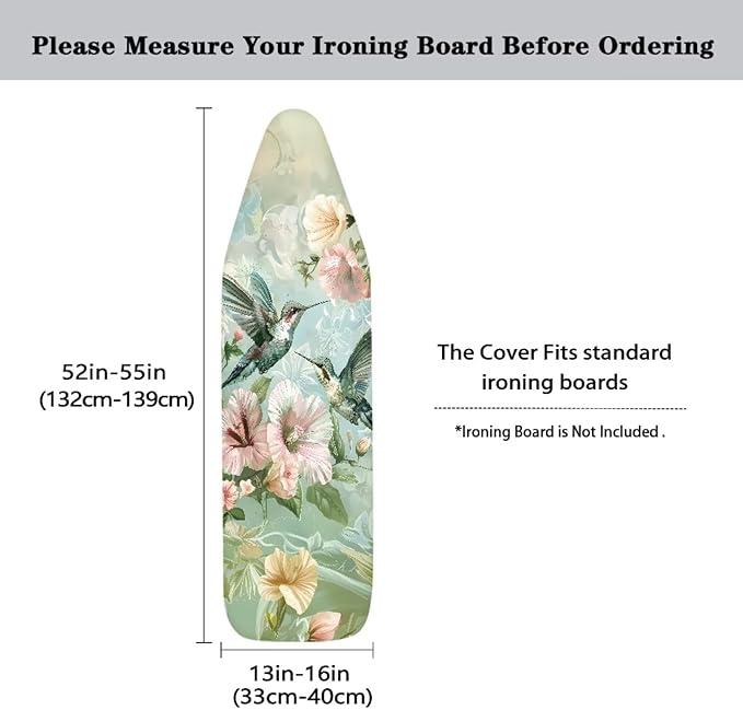 Hummingbird Ironing Board Cover Extra Iron Board Cover Protector Novelty Gifts