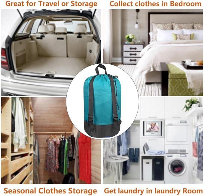Washable Laundry Bag Backpack