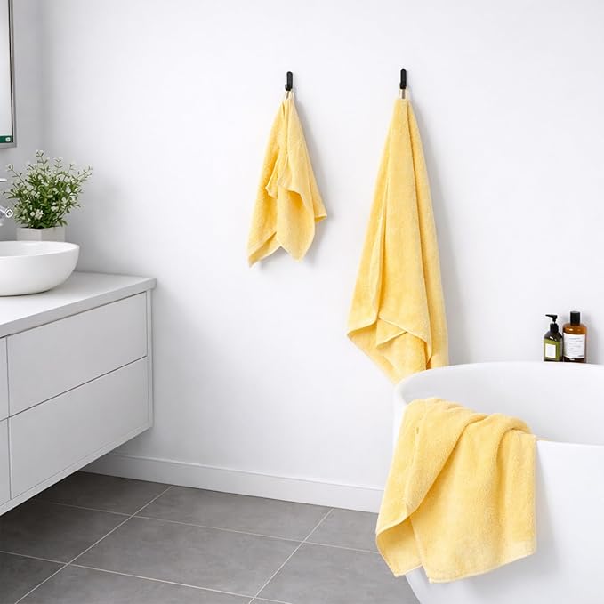 SEMAXE 12-Piece Family Bathroom Towel Set