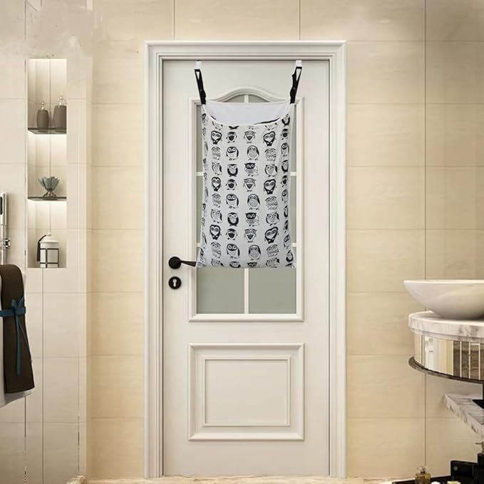 Adjustable Space Saving Door Hanging Laundry Hamper Bag