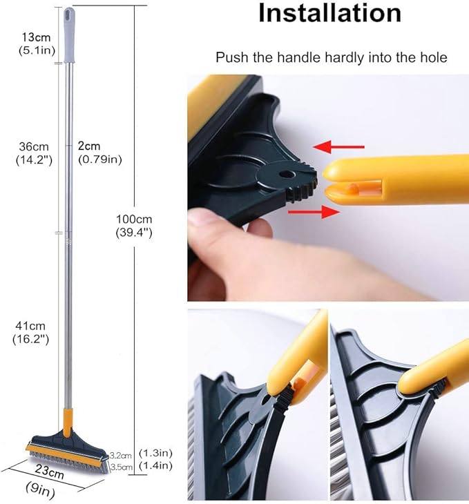 2 in 1 Cleaning Scrub Brush Grout Brush Scrape Floor Scrub Brush