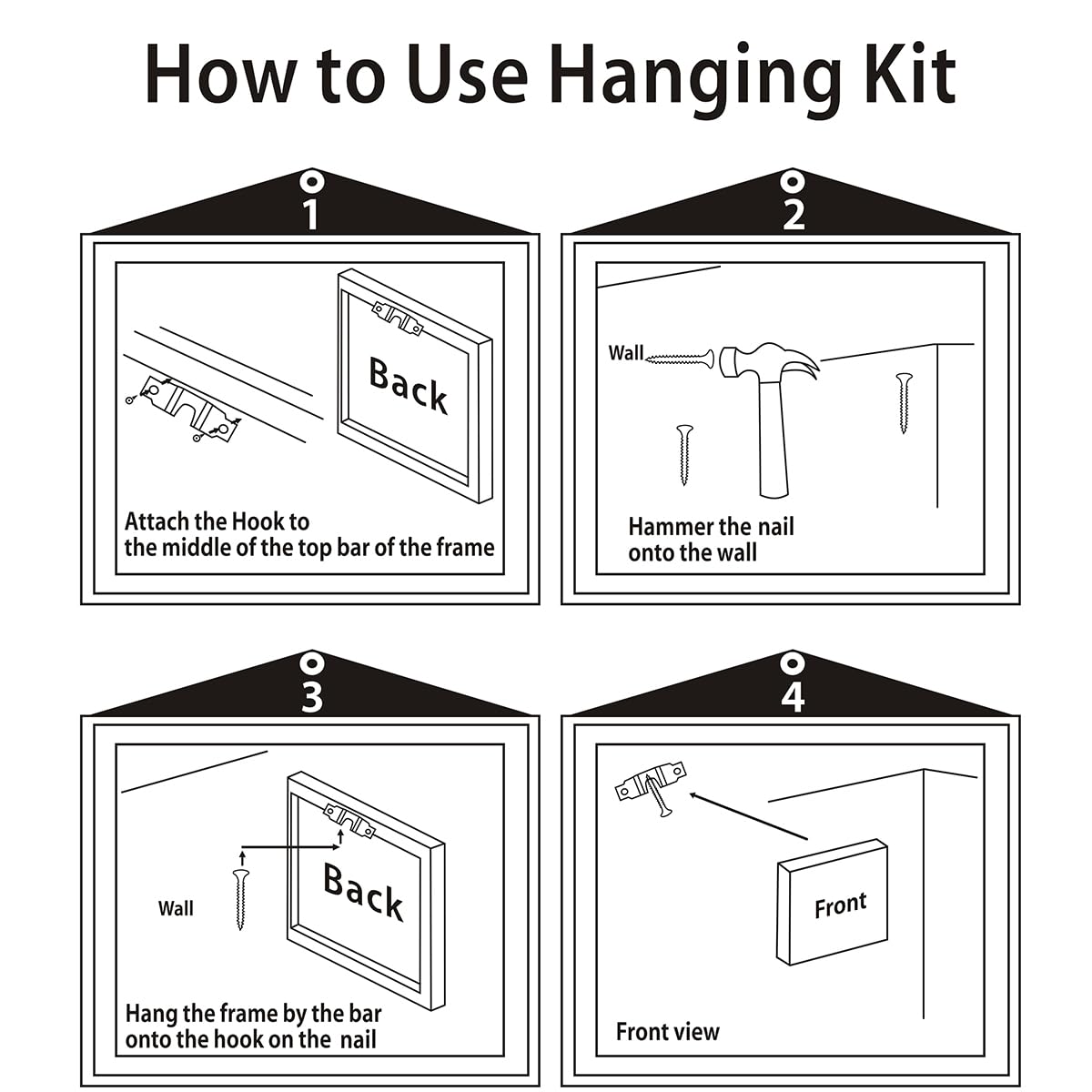 GUTTATY Christmas Canvas Wall Art, Cute Dog Christmas Canvas Wall Decor, Cartoon Christmas Tree Pictures Framed, Winter Scene Canvas Art, Christmas Theme Wall Art Decor for Living Room 18x24 Inch