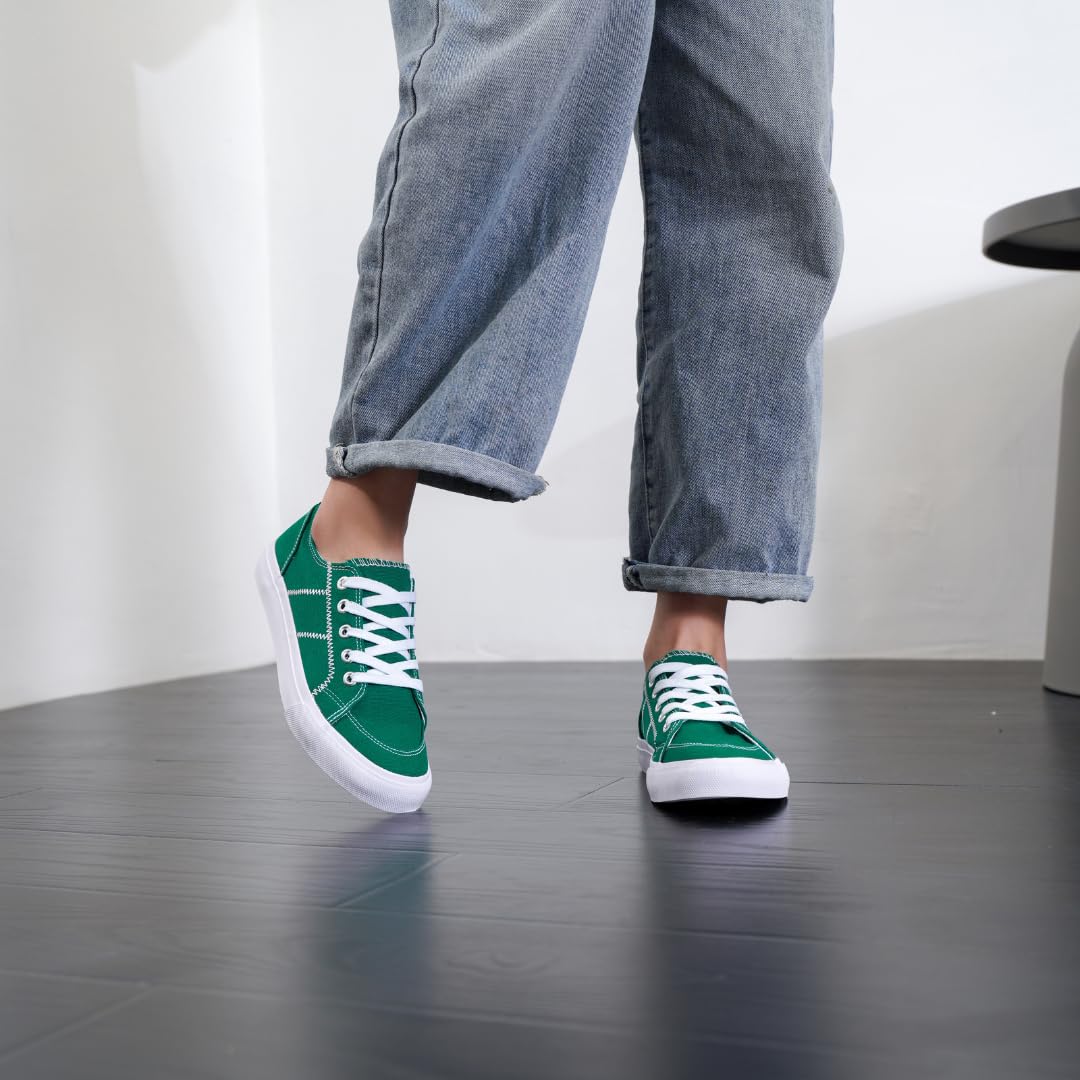 Sneakers for Women Fashion Sneakers Tennis Shoes Women Sneakers Tenis para Mujeres Womens Shoe Sneakers Women's Sneakers, Green, 7, Women