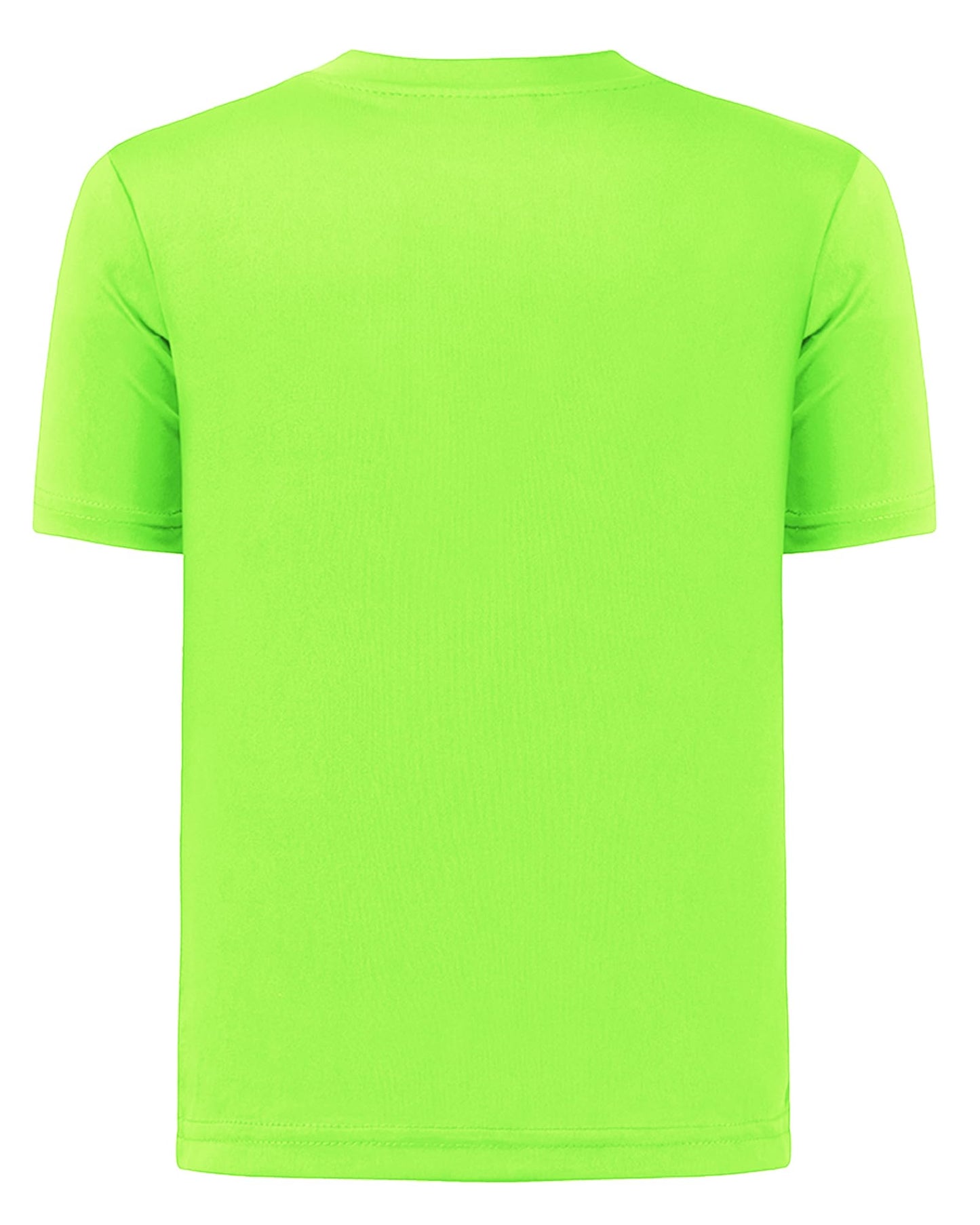 QBK 2T to Youth Neon Shirt Kids UPF 50+ Dry Fit Athletic Short Sleeve Rash Guard T Shirts for Boys Girls Sports Undershirt (Green S)