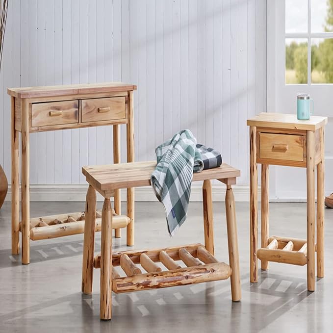 CASTLECREEK Log Sofa Table, Console Tables