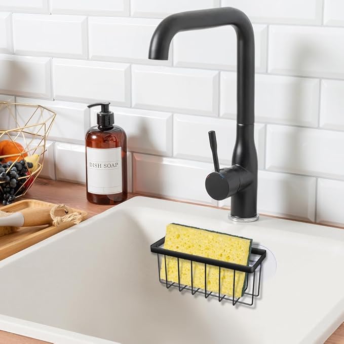 Sponge Holder for Kitchen Sink, Kitchen Sponge Holder, Sink Caddy for Sponges