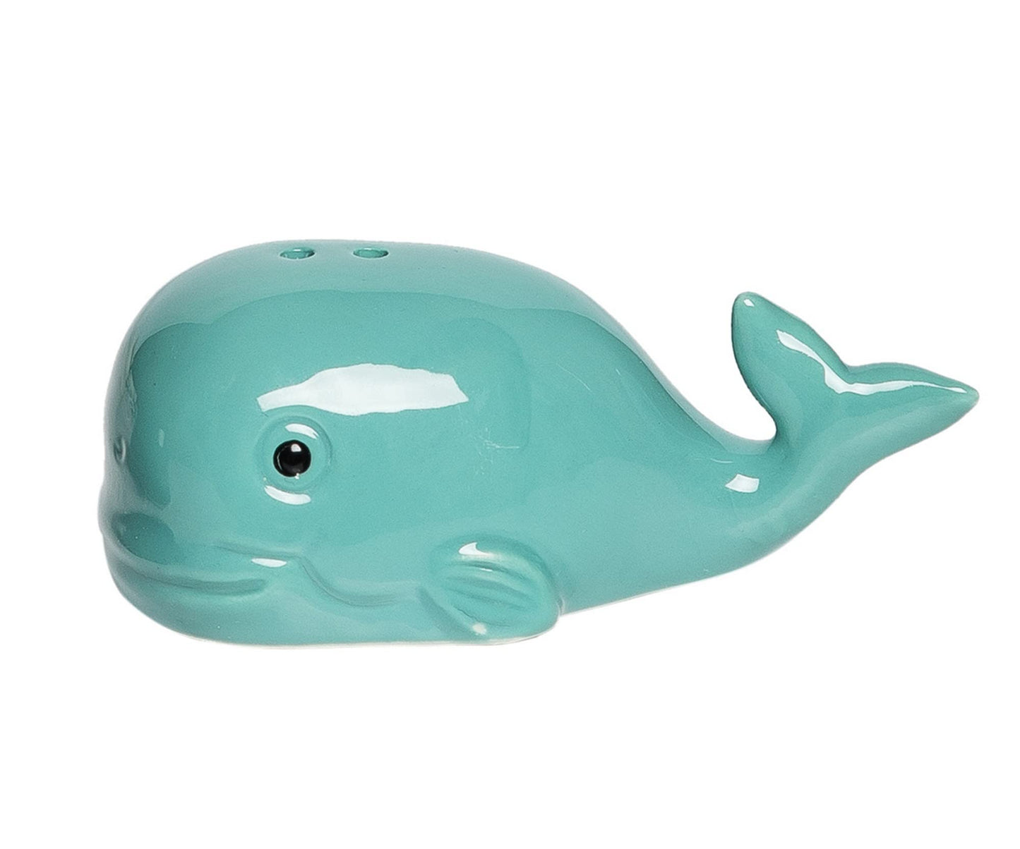 Blue Whales 2-Piece Ceramic Salt & Pepper Shaker Set