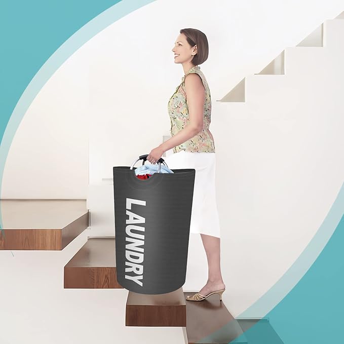 StorageRight 115L Large Laundry Basket, Laundry Hamper, Dirty Clothes Hamper