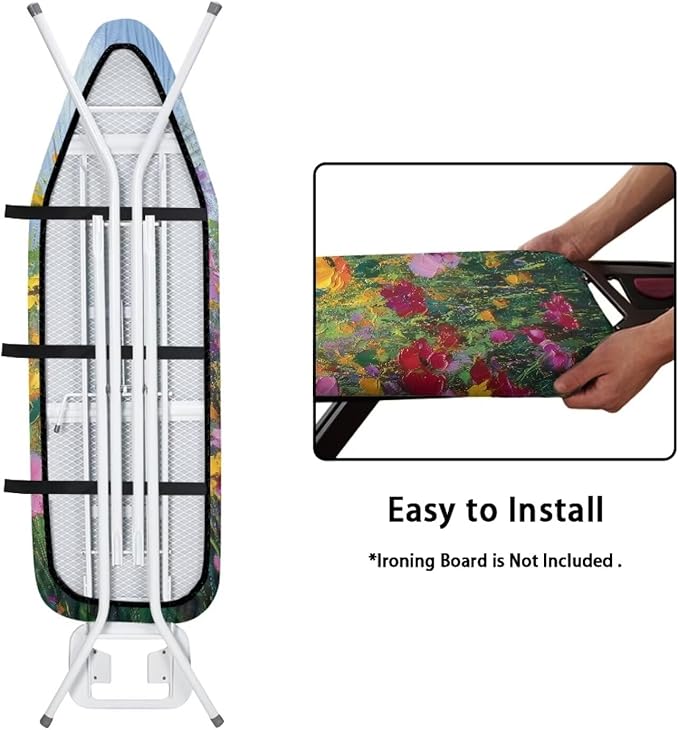 Color Floral Art Print Ironing Board Cover 15X54“