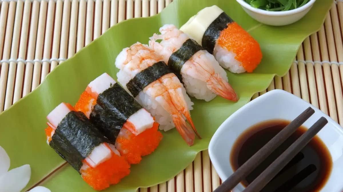 2 Pack Bamboo Sushi Rolling Mat, Sushi roll maker,Sushi making kit, Bamboo Sushi Rolling Mat,Sushi maker(9.5" x 9.6")