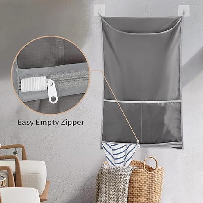 Hanging Laundry Hamper, Over The Door Laundry Hamper, Hanging Laundry Bag