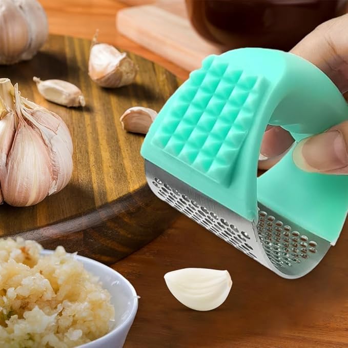 Stainless Steel Garlic Press Rocker Set, Garlic Press Rocker Stainless Steel