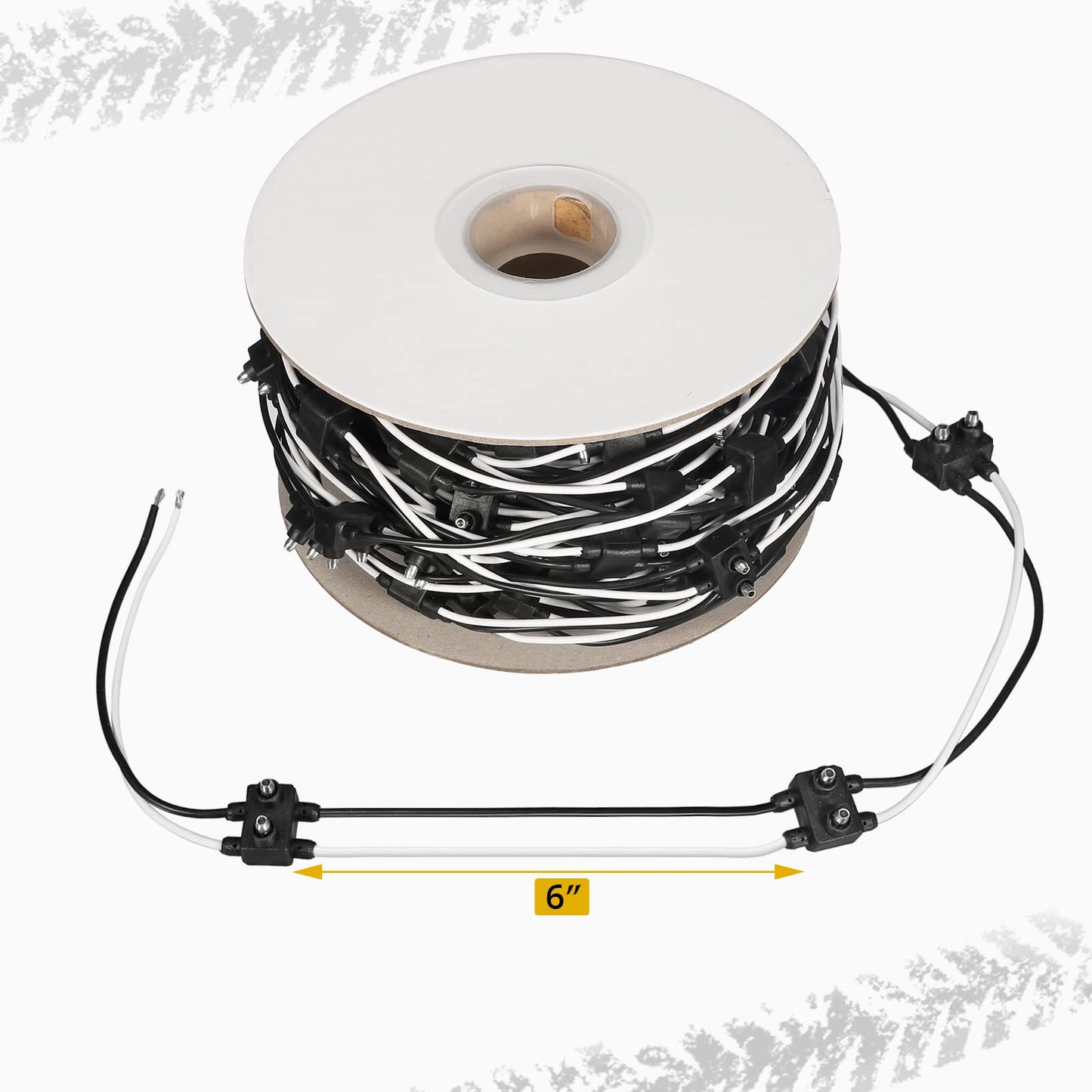 Partsam 20Pcs 2" Inch Round Trailer Led Side Marker + 1Pcs 2 Prong Continuous Wire Harness Roll