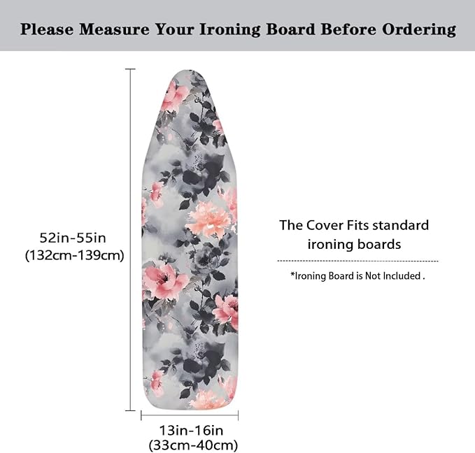 Ironing Board Cover, Heavy Duty Iron Board Covers Standard Size Padding