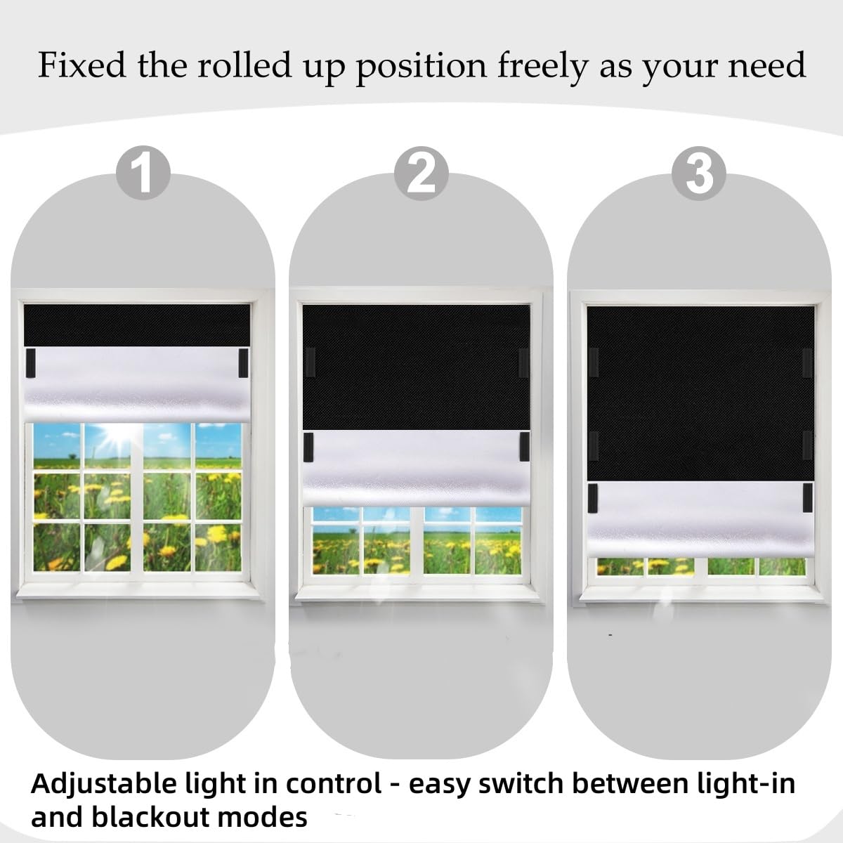100% Blackout Blind Magnetic Window Cover 118 x 57Inch,No Drill,Cut Any Size/Shape,Portable Black Out Shades Curtains for Nursery Bedroom,Rv,Media Room with Magnetic Closure