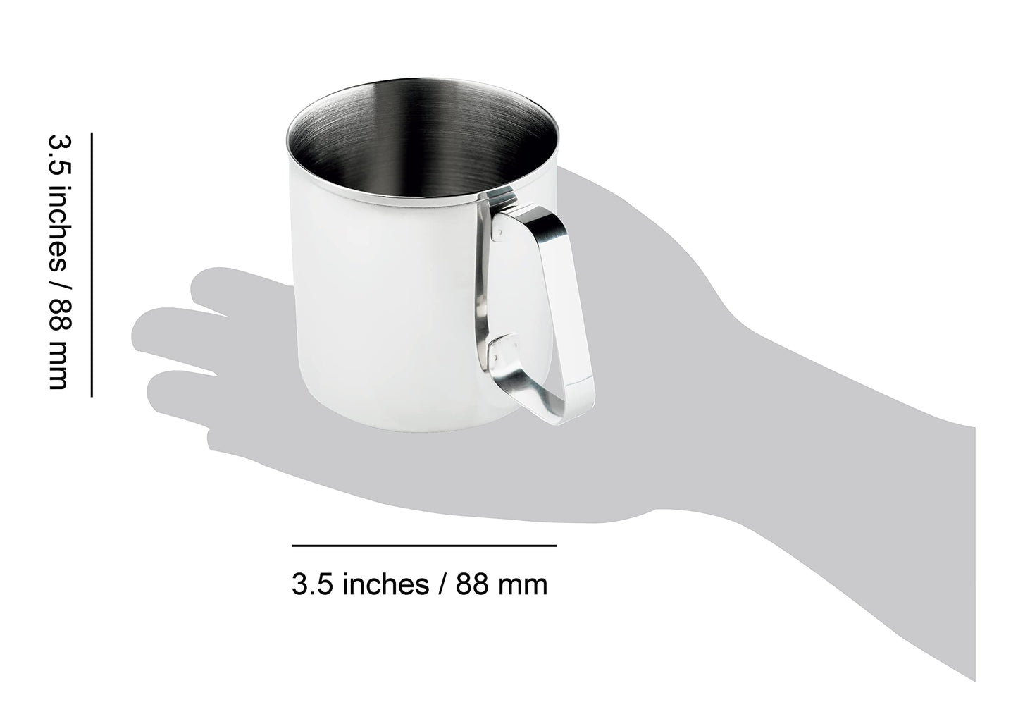 GSI Outdoors Ultra-Durable, Rustproof, Fireproof Glacier Stainless Steel 14 fl. oz. Cup for Backpacking and Camping (Pack of 12)