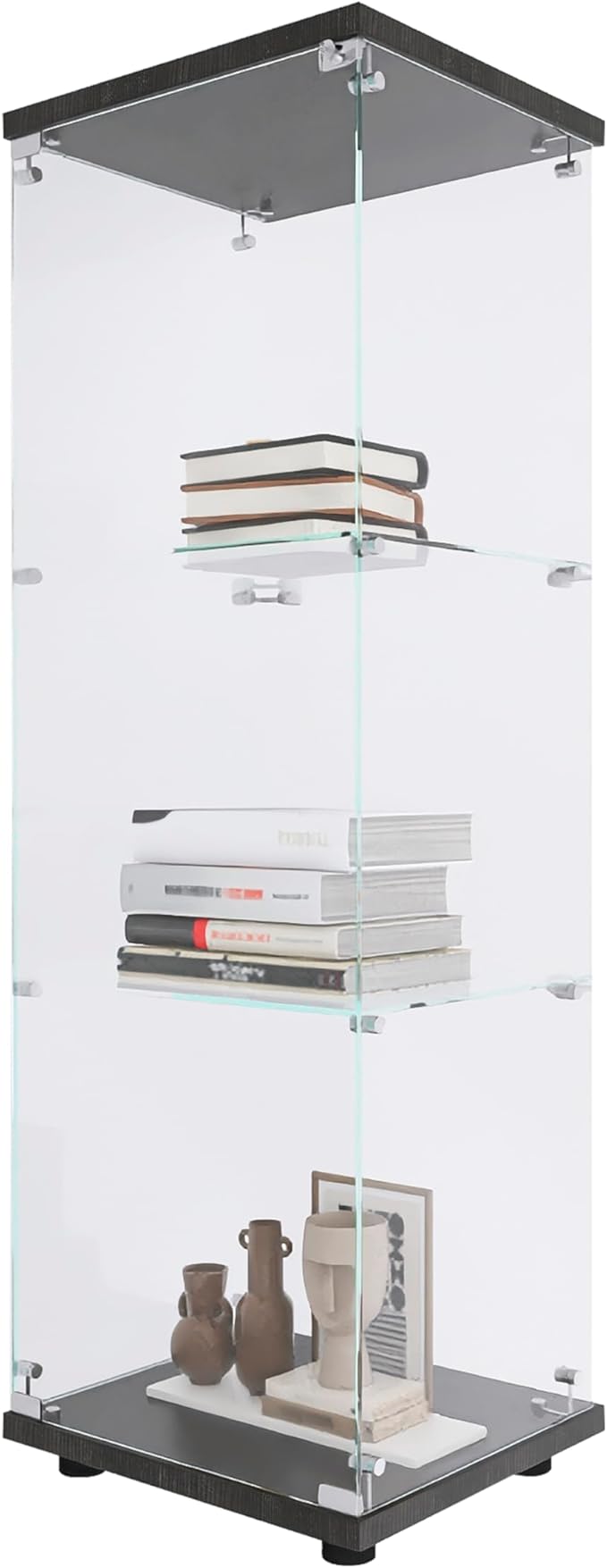 Beauty4U One-Door Glass Display Cabinet, Collection Display, Quick Installation