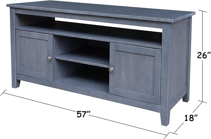 IC INTERNATIONAL CONCEPTS Solid Wood Entertainment/TV Stand