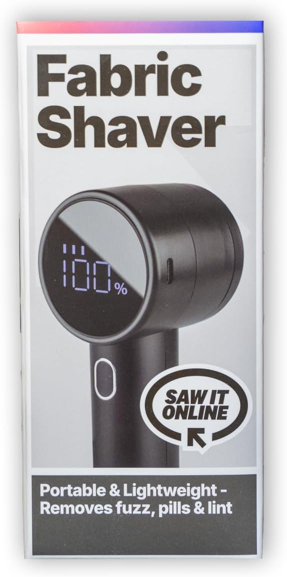 Fabric Shaver – Portable & Lightweight Lint Remover – Removes Fuzz, Pills &