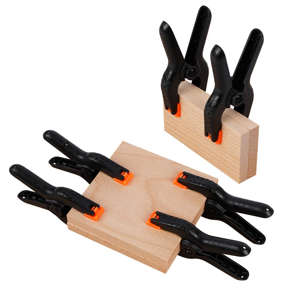 10 Packs of 3.5 inch Professional Plastic Small Spring Clamps Heavy Duty for Crafts and Backdrop Clips Clamps for Backdrop Stand,Photography, Home Improvement and so on