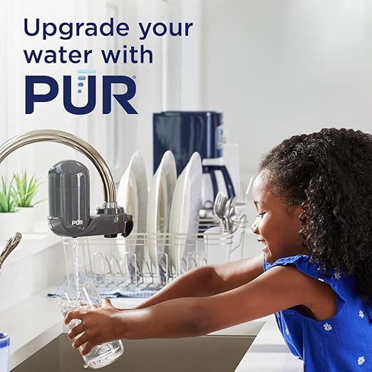PUR Plus Vertical Faucet-Mount Water Filtration System, Lead-Reducing Filter