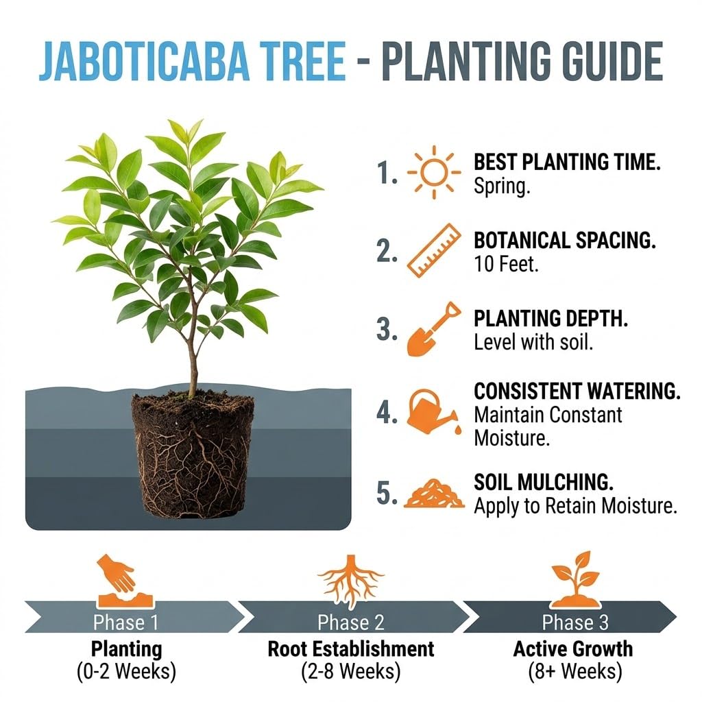 Black Jaboticaba Tree Plant Live in 3 Gallon Pot, Airlayered Jabuticaba Tropical Plant,Ready to Bear Fruits, No Shipping to CA