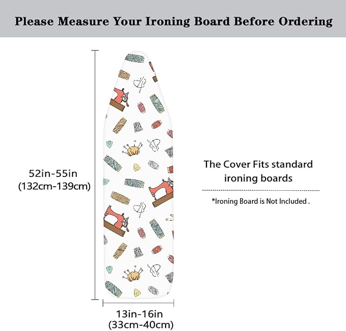 Ironing Board Covers with Cartoon Sewing Machine Print Ironing Board Covers