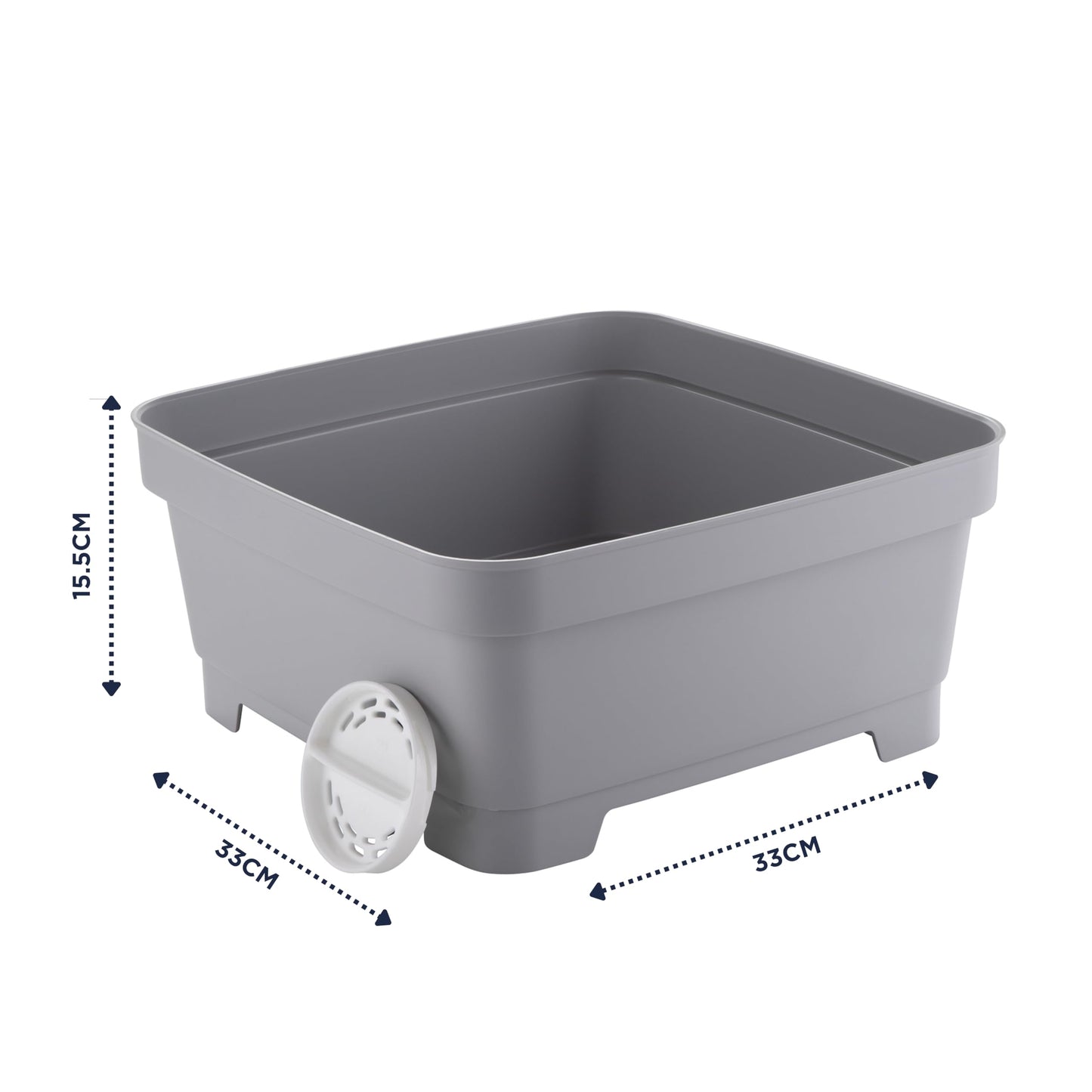 Minky Kitchen Sink Washing up Bowl, Stopper in Base, 8 Litre capacity, Ideal for Home, Caravan or Camping