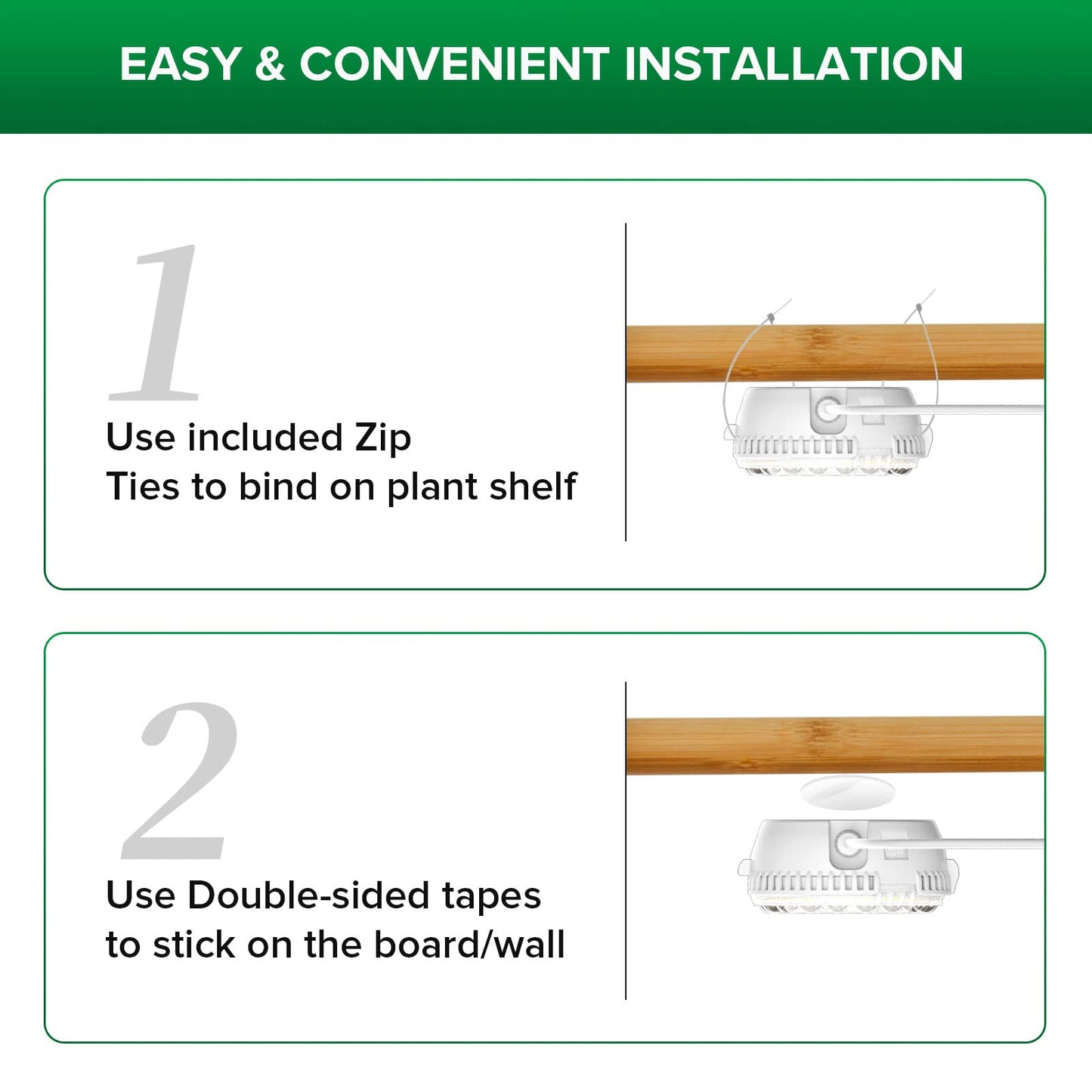 SANSI Grow Light 10W Clip-on LED Plant Lamp with 4-Level Dimmer, Auto On/Off Timer+Puck Grow Light, LED Plant Light for Indoor Plants Full Spectrum 10W Small