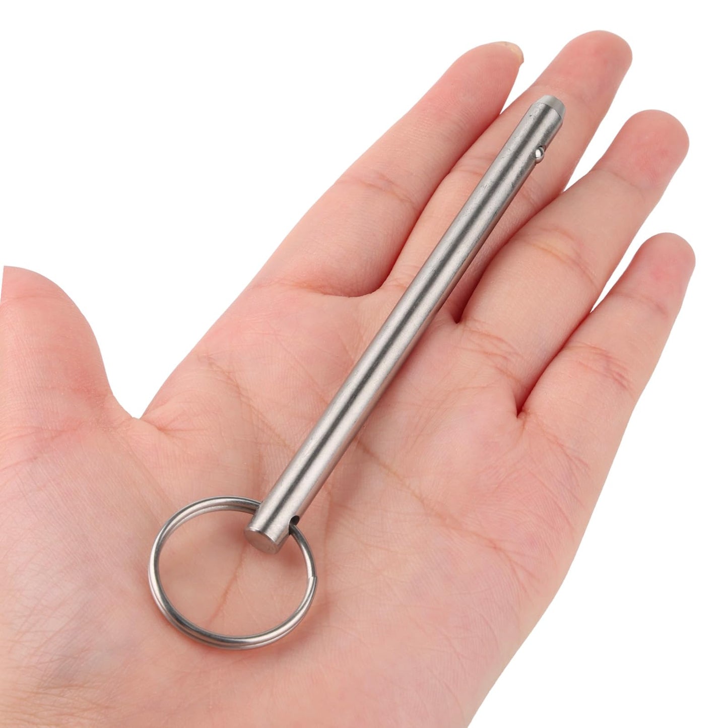 HZJPIN 4 Pack Quick Release Pin, Diameter 1/4"(6.3mm), Overall Length 3.75"(95mm), Usable Length 3"(76mm), Full 316 Stainless Steel, Bimini Top Pin, Marine Hardware