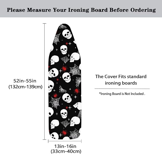 Ghost Ironing Board Covers 15x54 Inch Ironing Board Pad Protective Cover