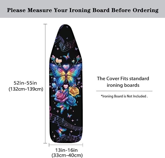 Rose Butterfly Ironing Board Cover
