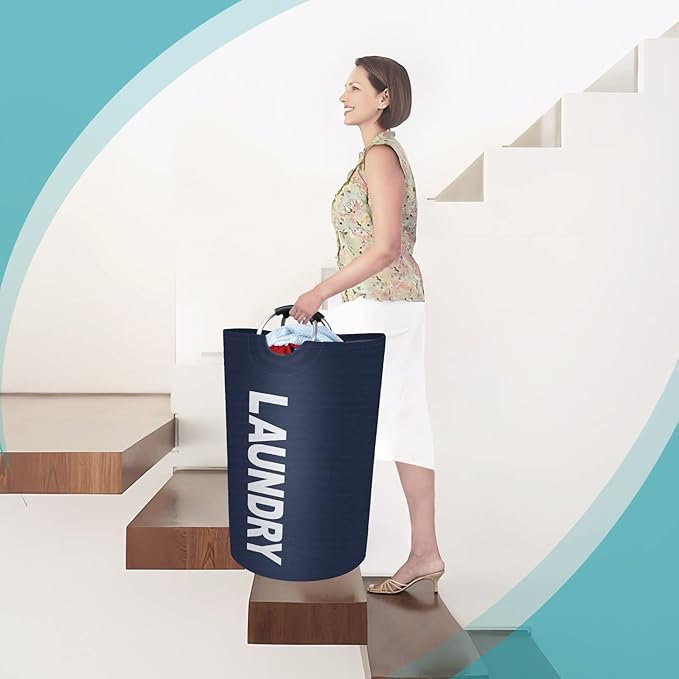 StorageRight 115L Large Laundry Basket, Laundry Hamper, Dirty Clothes Hamper