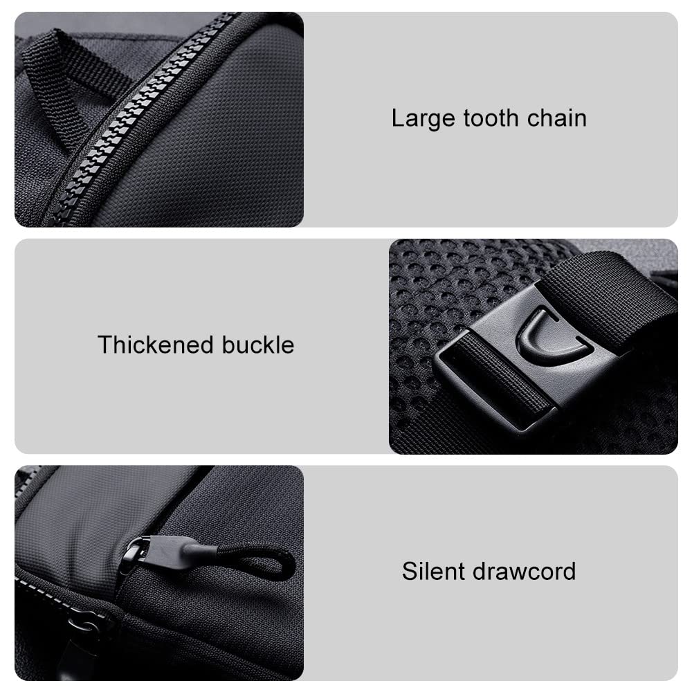 DONGKER Sling Bags,Waterproof Chest Crossbody Bag W/Adjustable Shoulder Strap for Men & Women Hiking Travel Outdoor Sports