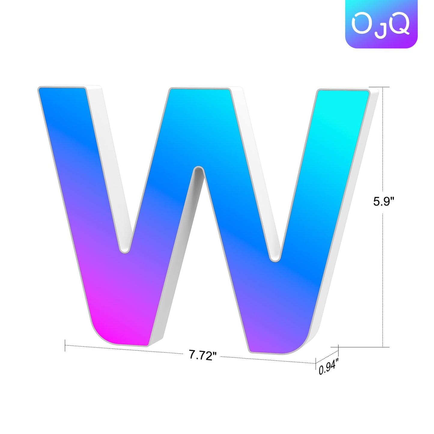OJQ Light Up Letters LED Letter - Marquee Letters Room Decor Wall Art Bedroom Graduation Gifts Kids Bathroom Decor - Christmas Birthday Gifts for Girl - Teen Girls Gifts Party Home Wall Decor
