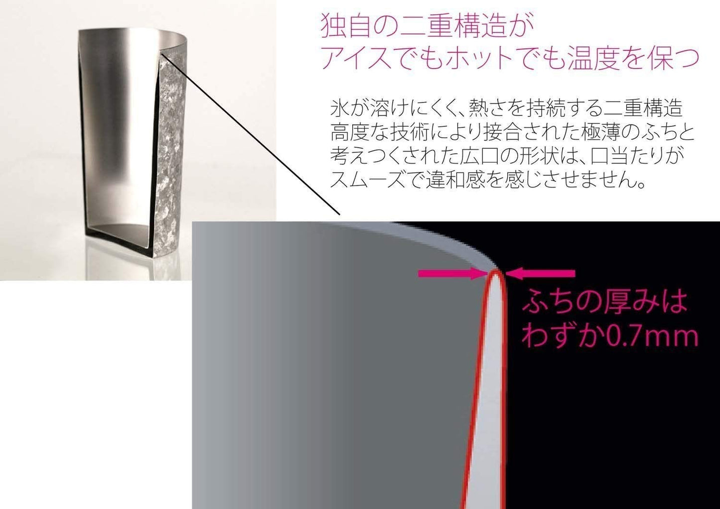 HORIE T09MFG270 T09MFG270 Titanium Double Wall Tumbler, Fuji, Made in Tsubame, Niigata Prefecture, 9.1 fl oz (270 cc), Gold Fuji, Paulownia Box