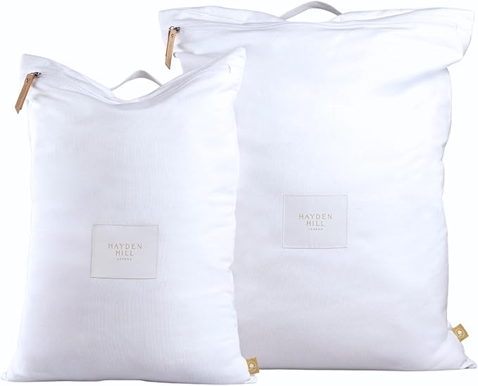 Hayden Hill Luxury Organic Cotton Travel Laundry Bags