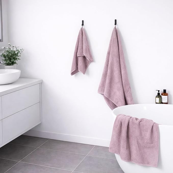SEMAXE Bath Towel Set, 100% Cotton Absorbent Bathroom Towels