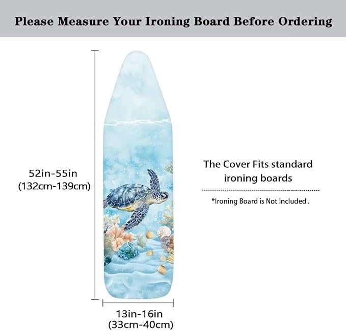 Turtle Iron Board Cover Heavy Duty Padding Ironing Board Covers