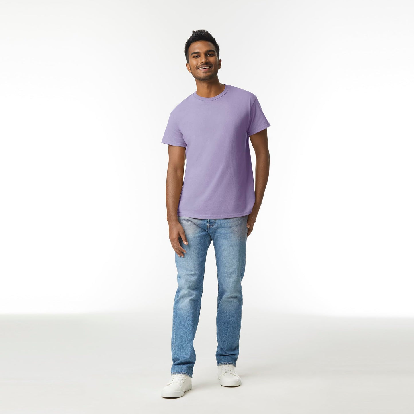 Gildan Adult Ultra Cotton T-Shirt, Style G2000, Multipack, Orchid (2-Pack), Large