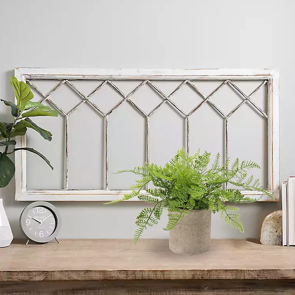 Briful Small Fake Plant Potted Plants Artificial Decor Plastic Boston Ferns Plant Faux Plants in Pots for Home Living Room Bedroom Desk Bathroom Shelf Farmhouse Decoration