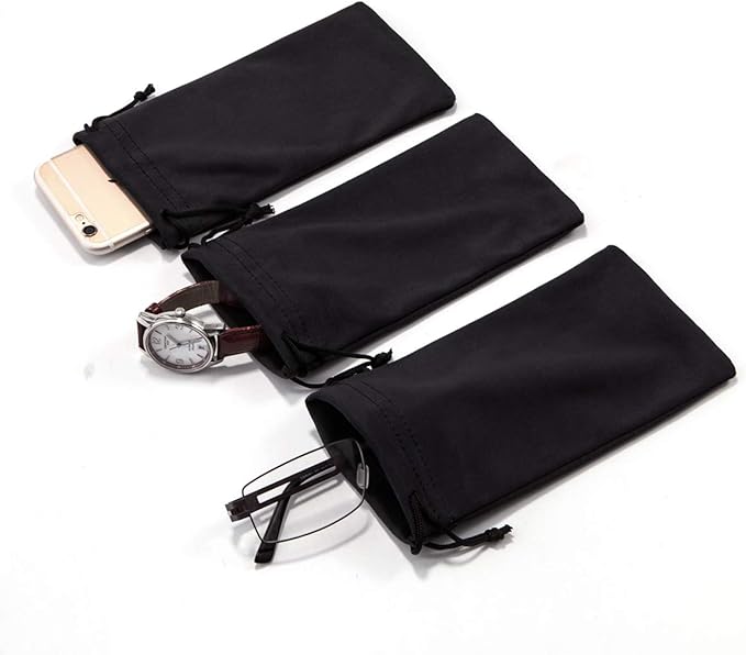 TRIUMPH VISION Soft Eyeglass Pouch 3 Pack