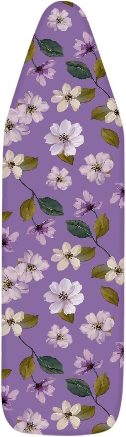 Purple Flower Ironing Board Cover and Pad Cover