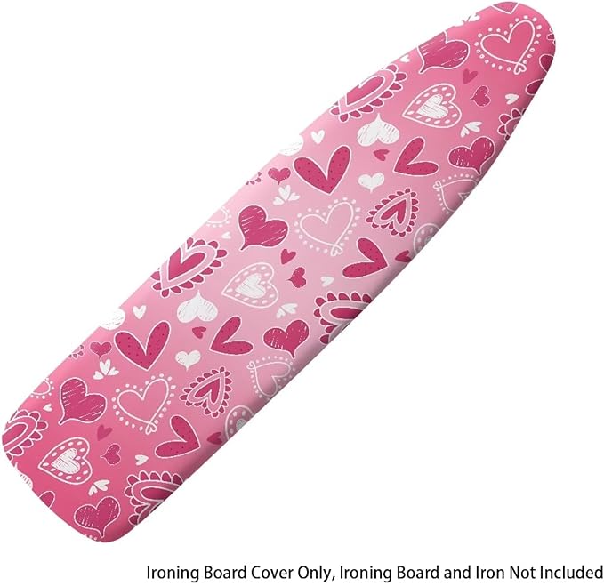 Pink Heart Ironing Board Cover Valentines Day Iron Board Cover Romantic