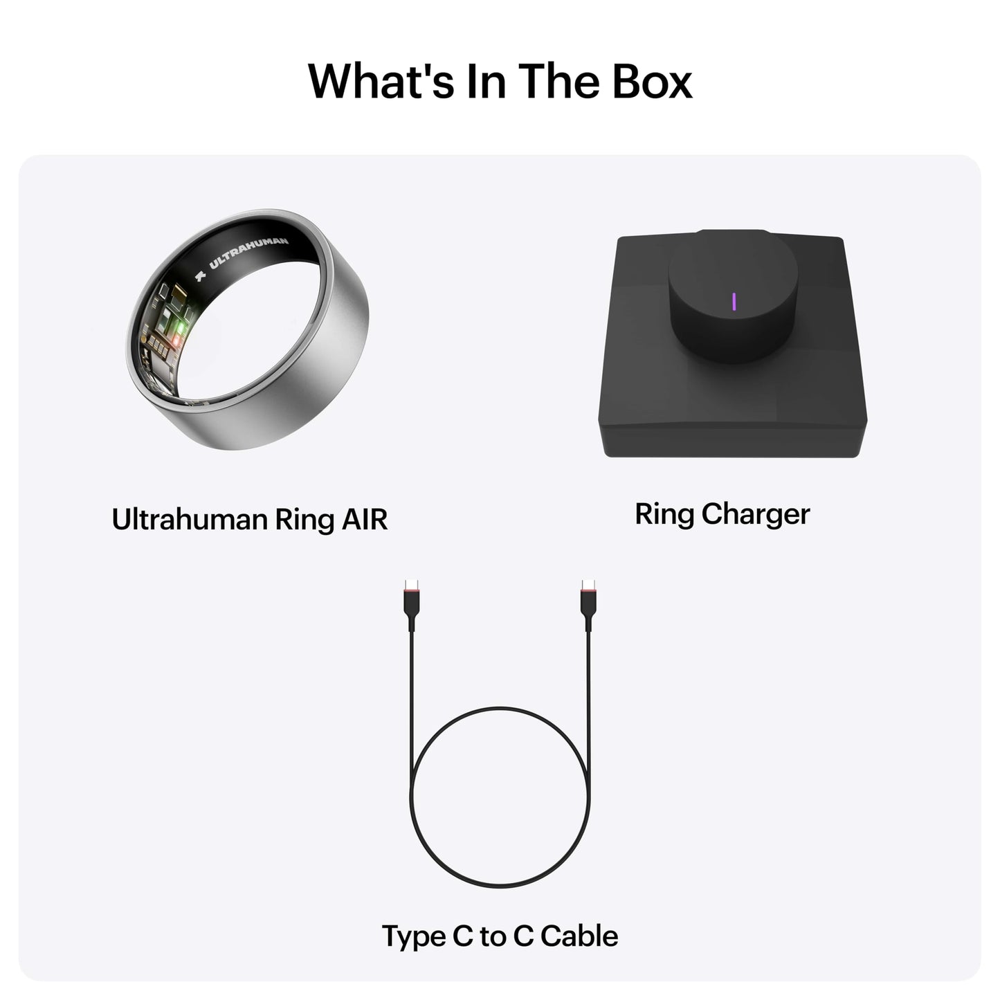 ULTRAHUMAN Ring AIR-Smart Ring Health Tracker, Size First Sizing Kit,Sleep Tracker,Smart Ring for Men/Women,Fitness Tracker (Made in The USA, Raw Titanium, 6)