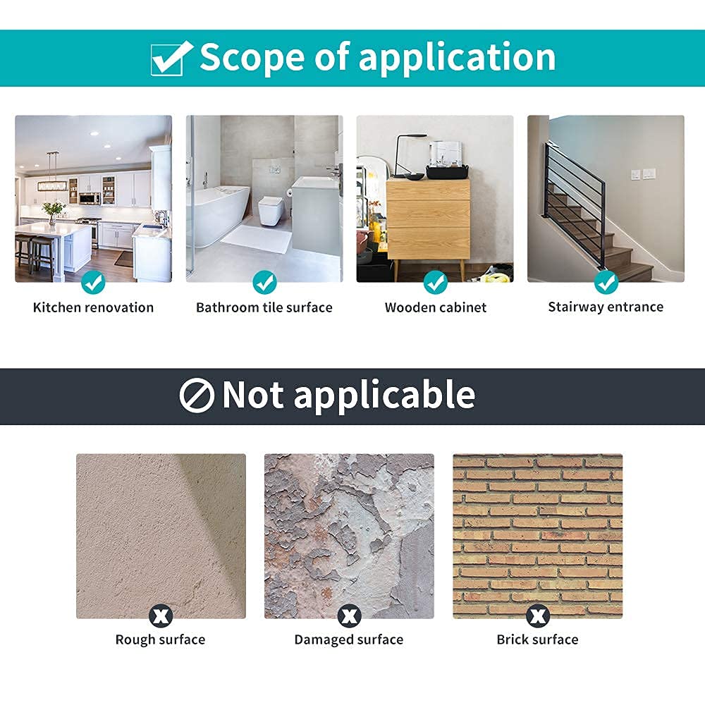16Pcs Decorative Tile Stickers, Peel and Stick Backsplash, 6"x6" inches Self Adhesive Removable Waterproof for Walls Stickers, Vinyl Stickers for Kitchen Backsplash, Bathroom, Stairs,Stick on Tiles.