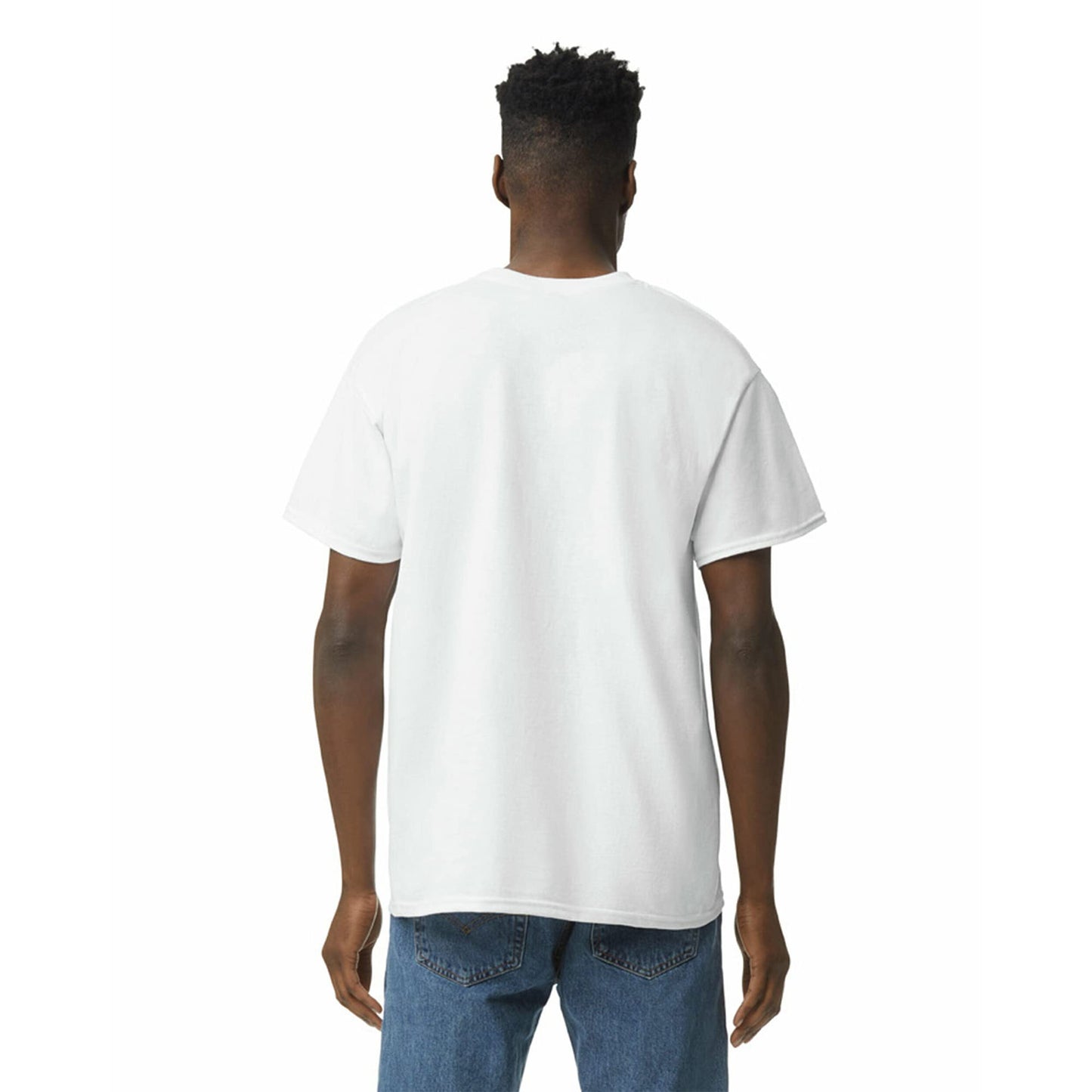 Gildan Men's 10-Pack Heavy Cotton Adult T-Shirt (G5000), White, Medium