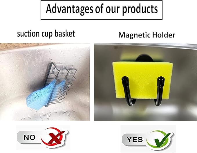 Pmsanzay Adjustable Magnetic Sponge Holder
