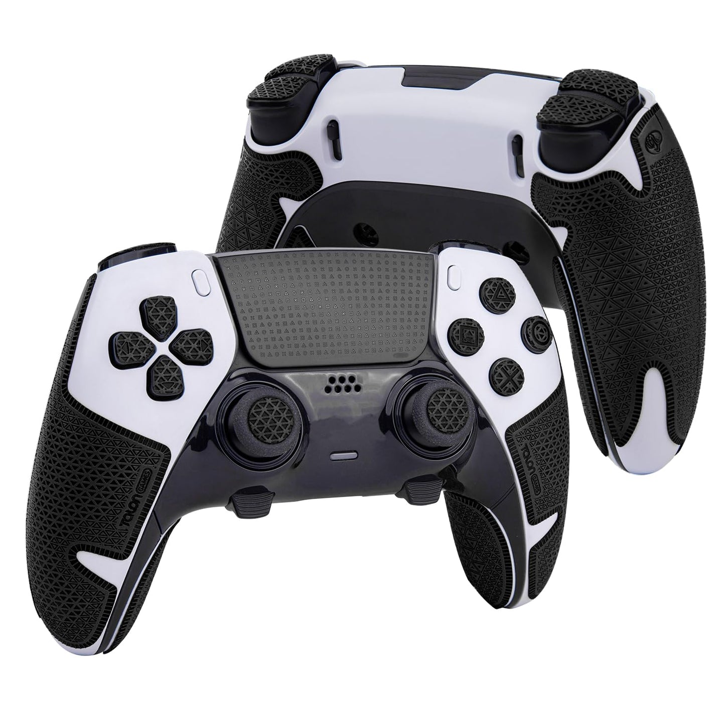 TALONGAMES Controller Grip Tapes Compatible with PS5 DualSense Edge, Ultra Version Anti Slip Tape, Sweat Absorbent, Skin kit, Compatible with PlayStation 5 Edge Grips, Buttons, Trigge, D-pad Black